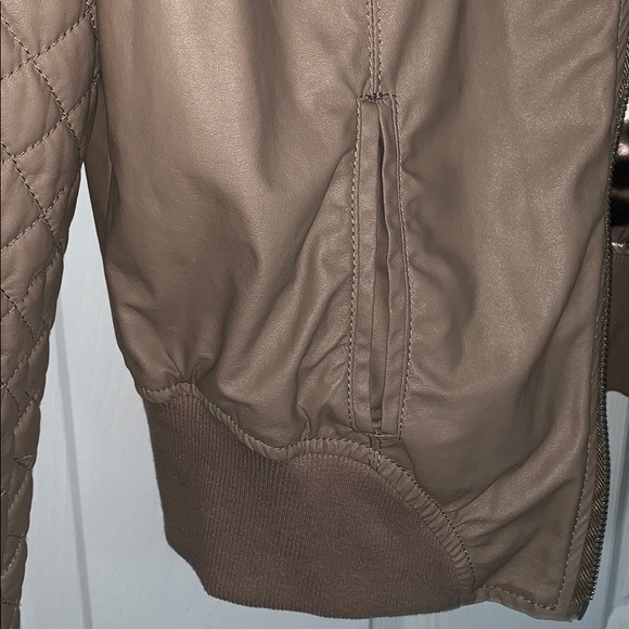 Guess Faux Leather Bomber Jacket - Picture 2 of 6